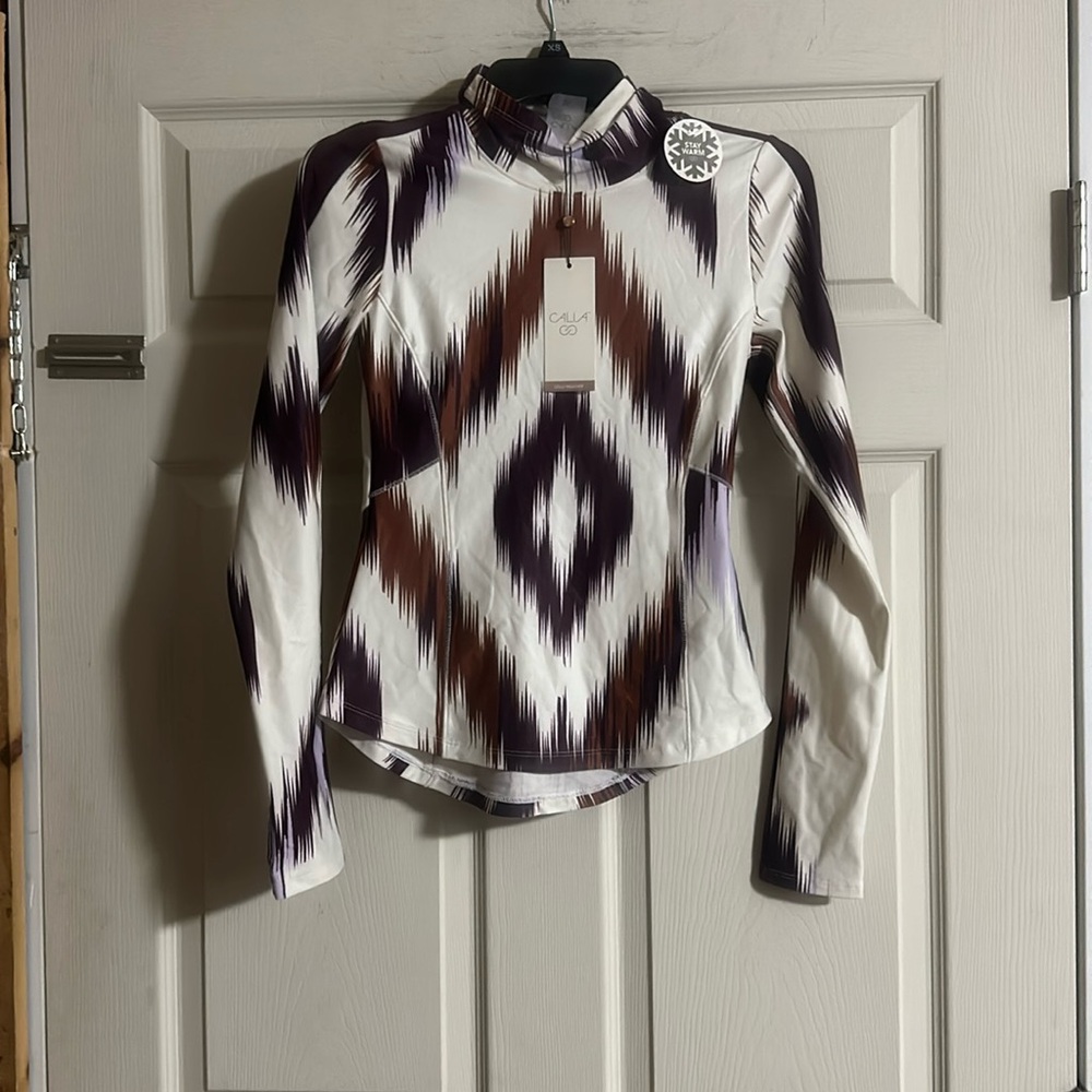 CALIA COLD WEATHER TURTLENECK: FROZEN FRONTIER WINE: NEW WITH TAGS: SIZE XS